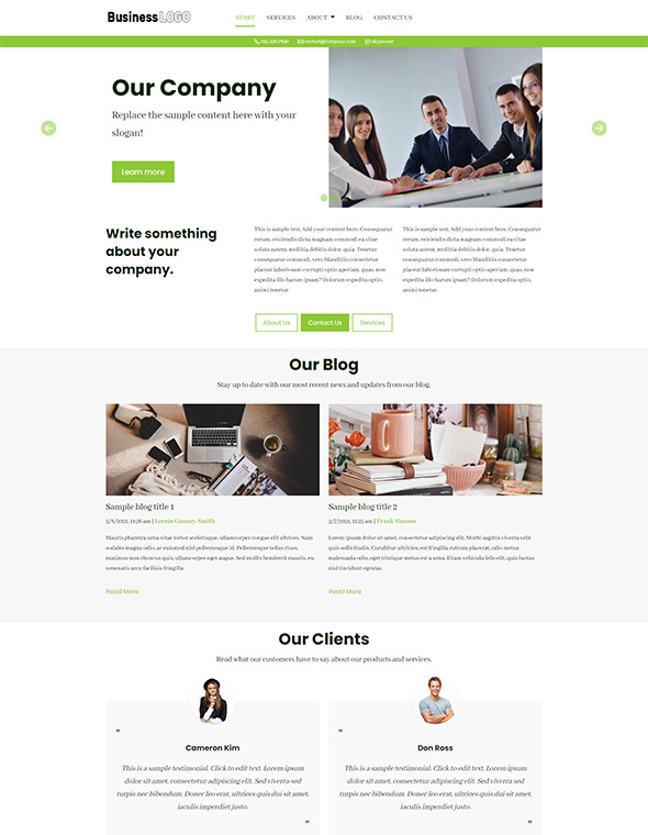 Business Website Template #5