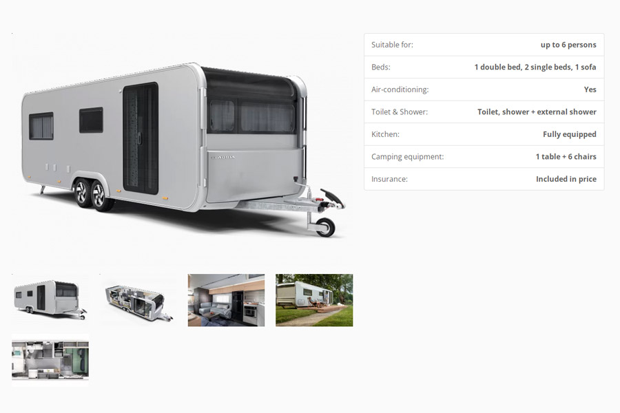 Camper details page