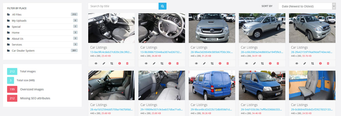 VEVSoftware CMS Image Management