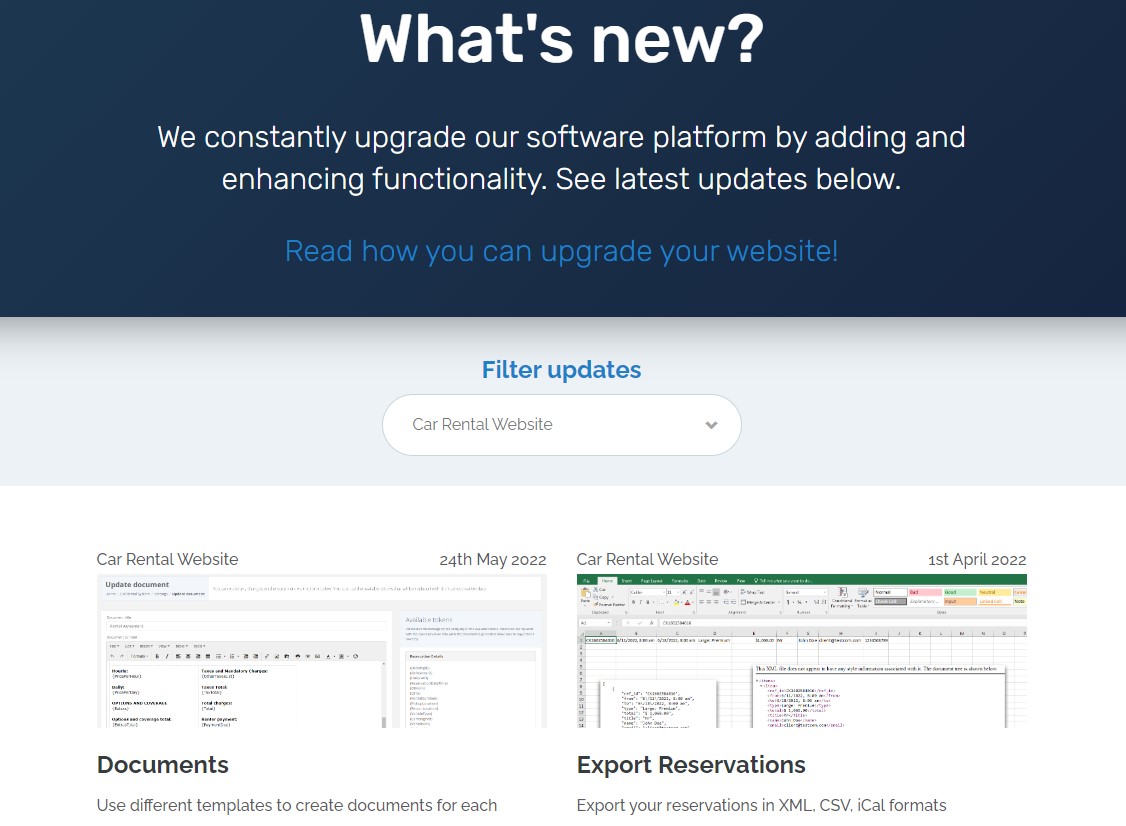 What&rsquo;s new page