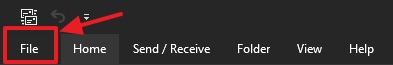 Email from VEVSoftware - Outlook 2016 configuration - step 1