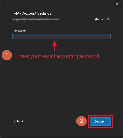 Email from VEVSoftware - Outlook 2016 configuration - step 6